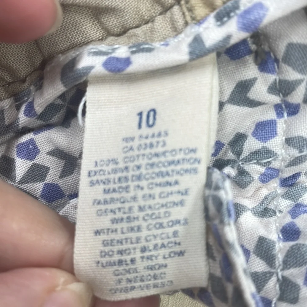 American Eagle Outfitters Y2K Cotton button fly khaki wide leg 10 pants